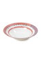 Hermia Platos de Cerámica Rojo y Blanco 26 cm (6 piezas) de 660 cc